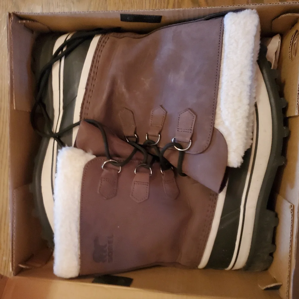 BRAND NEW IN BOX Men's Sorel Caribou WP Waterproof Insulated Winter Boots 11.5 - Picture 3 of 8
